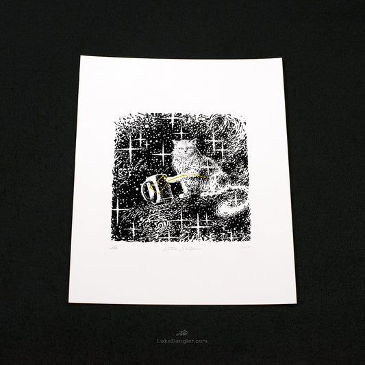 Little Shitpurr Print