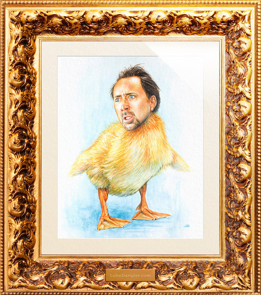 Nicolas Cage Duck Painting - Luke Dangler
