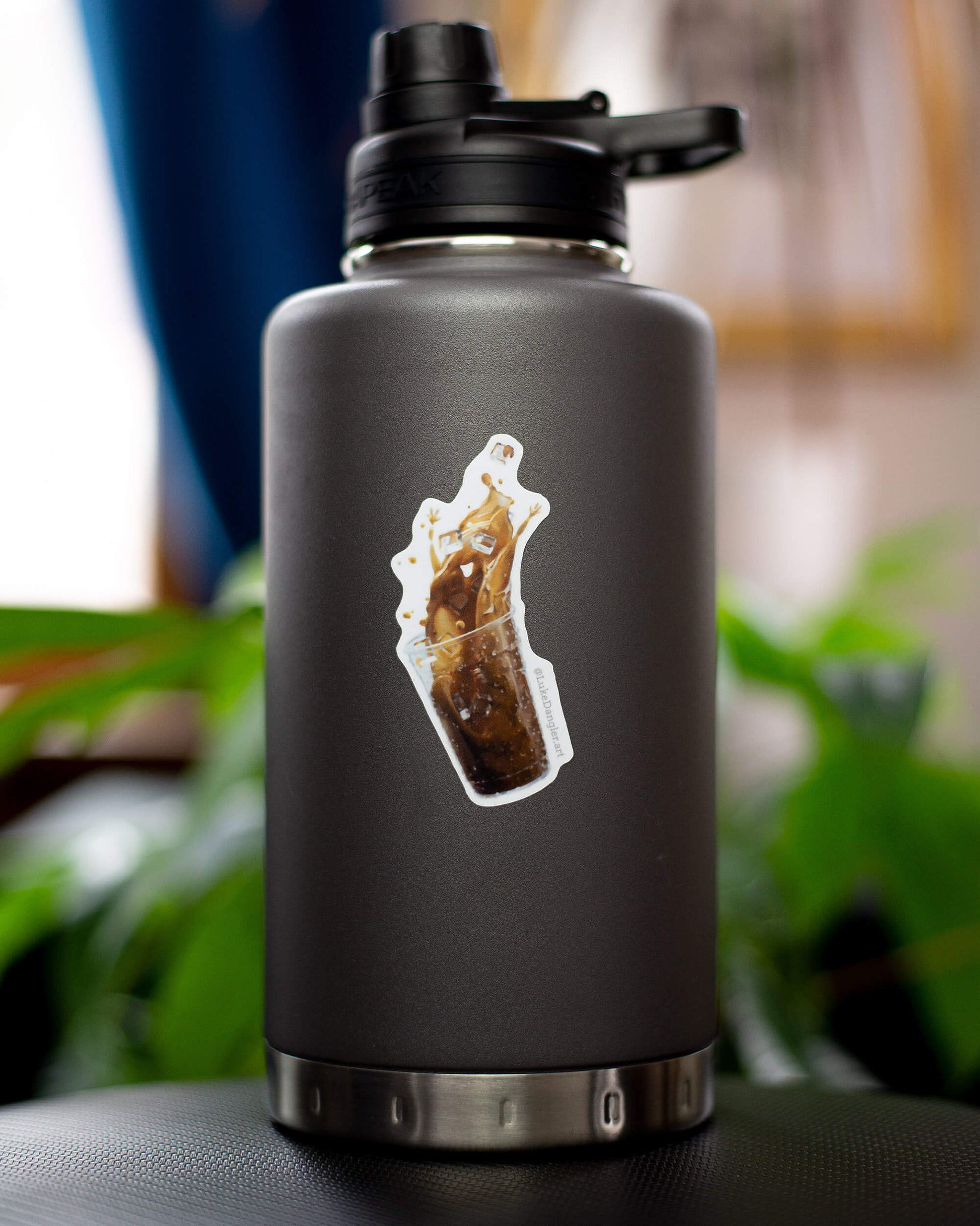 Spilling Coffee Sticker