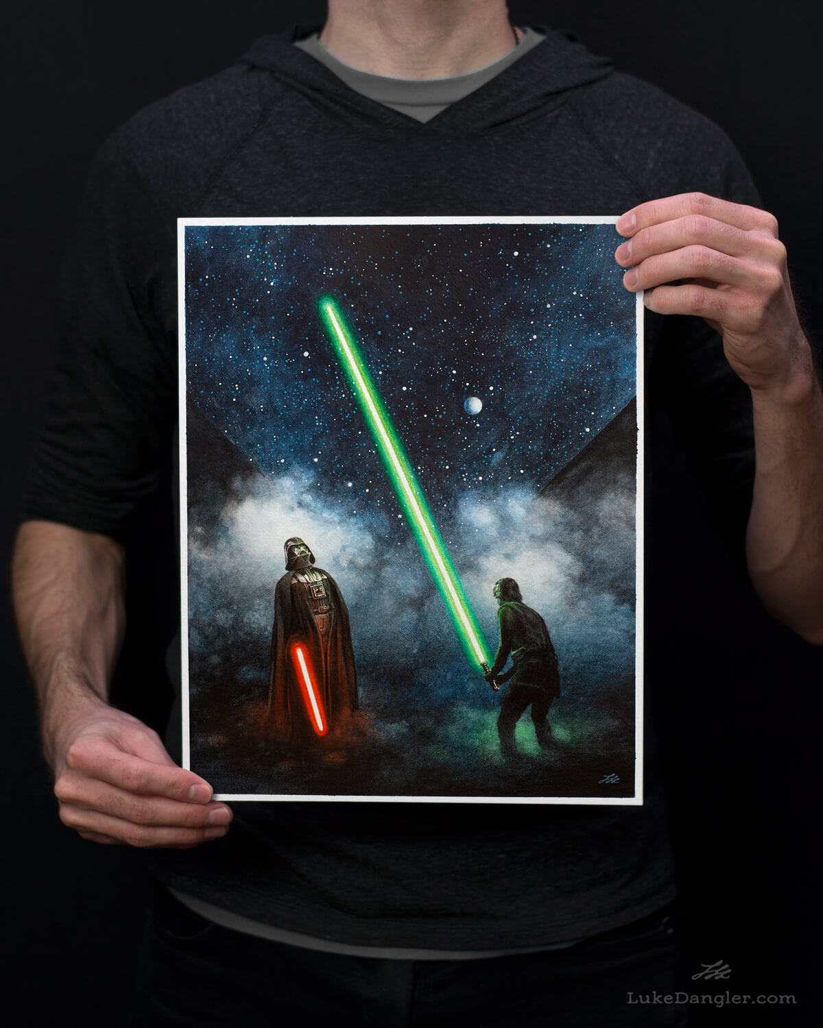 Impressive lightsaber Print