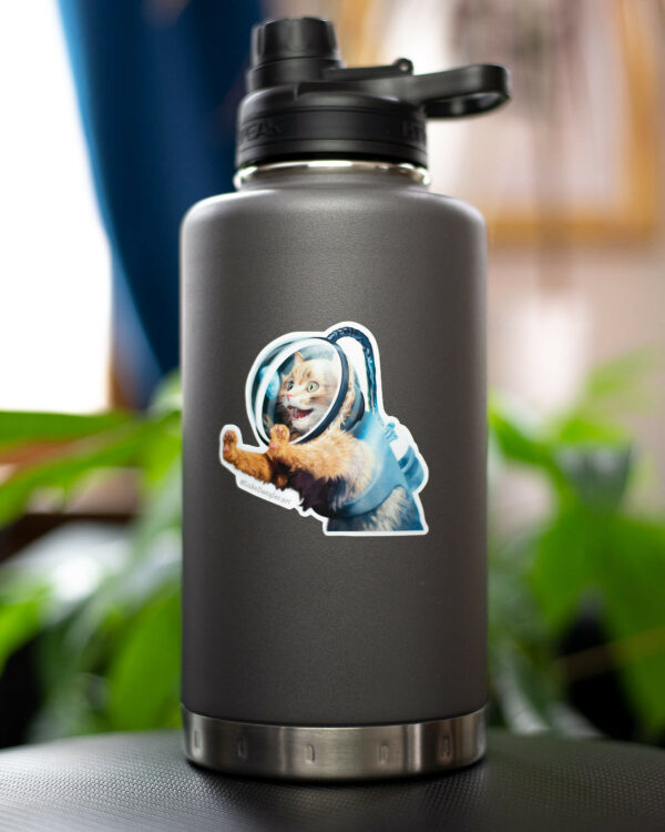 Space Cat Sticker – Orbit