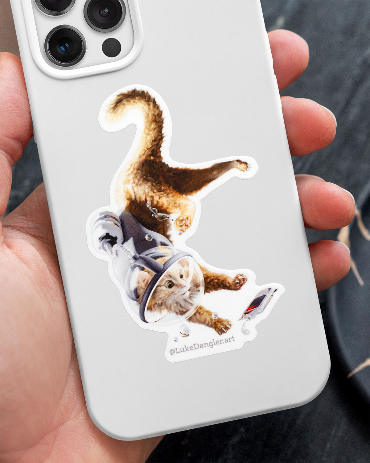 Space Cat Sticker – Intruder