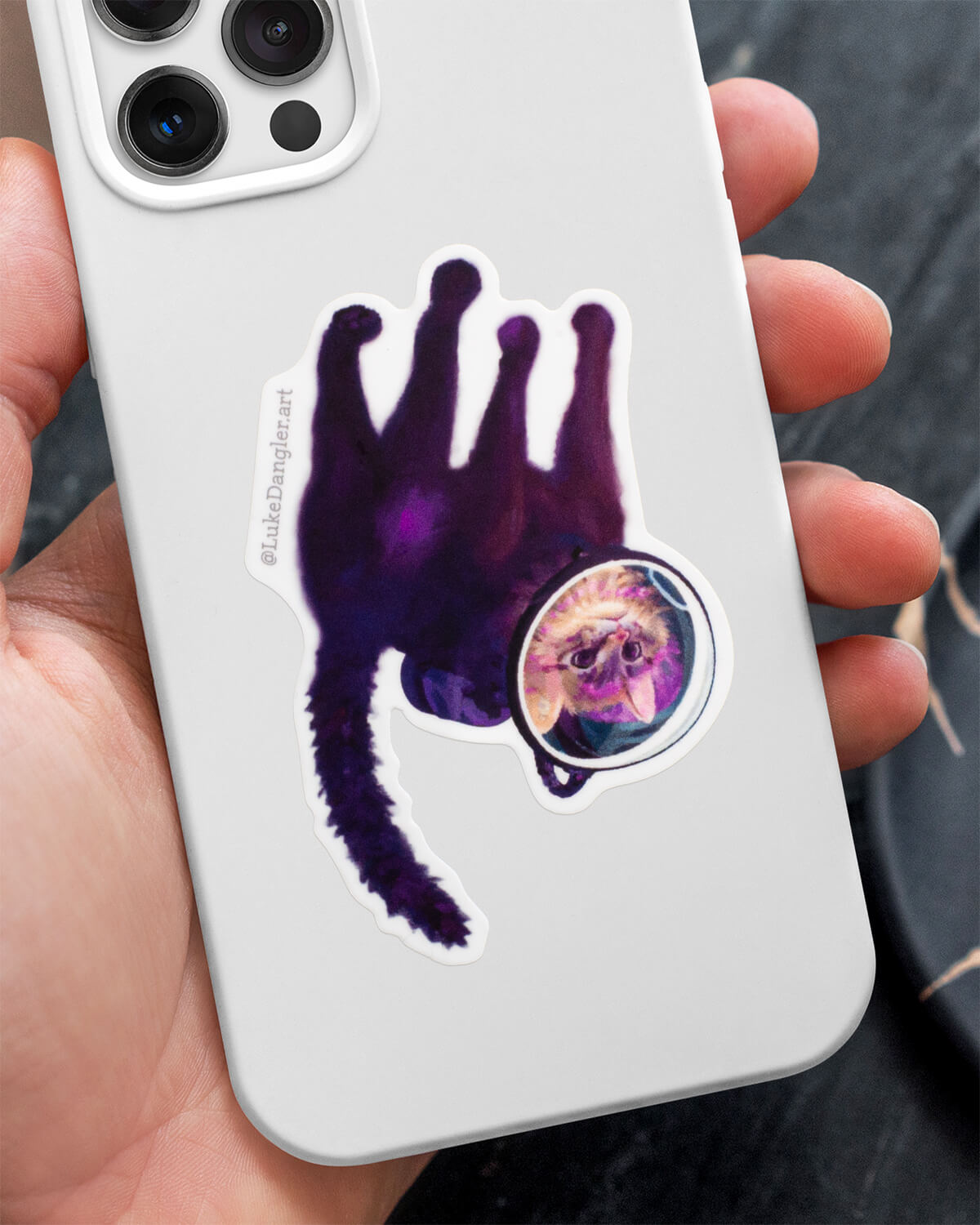 Space Cat Sticker – Voyage