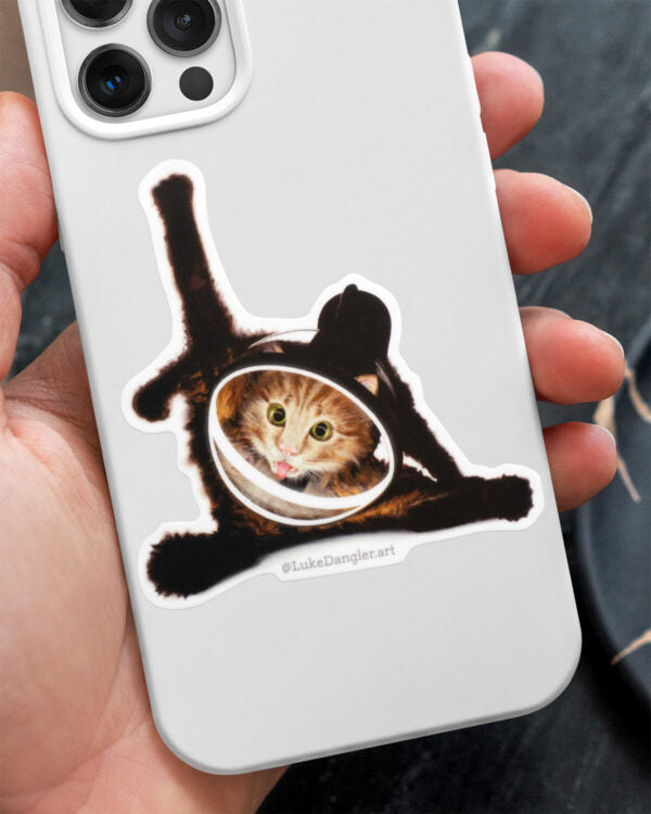 Space Cat Sticker – Destination
