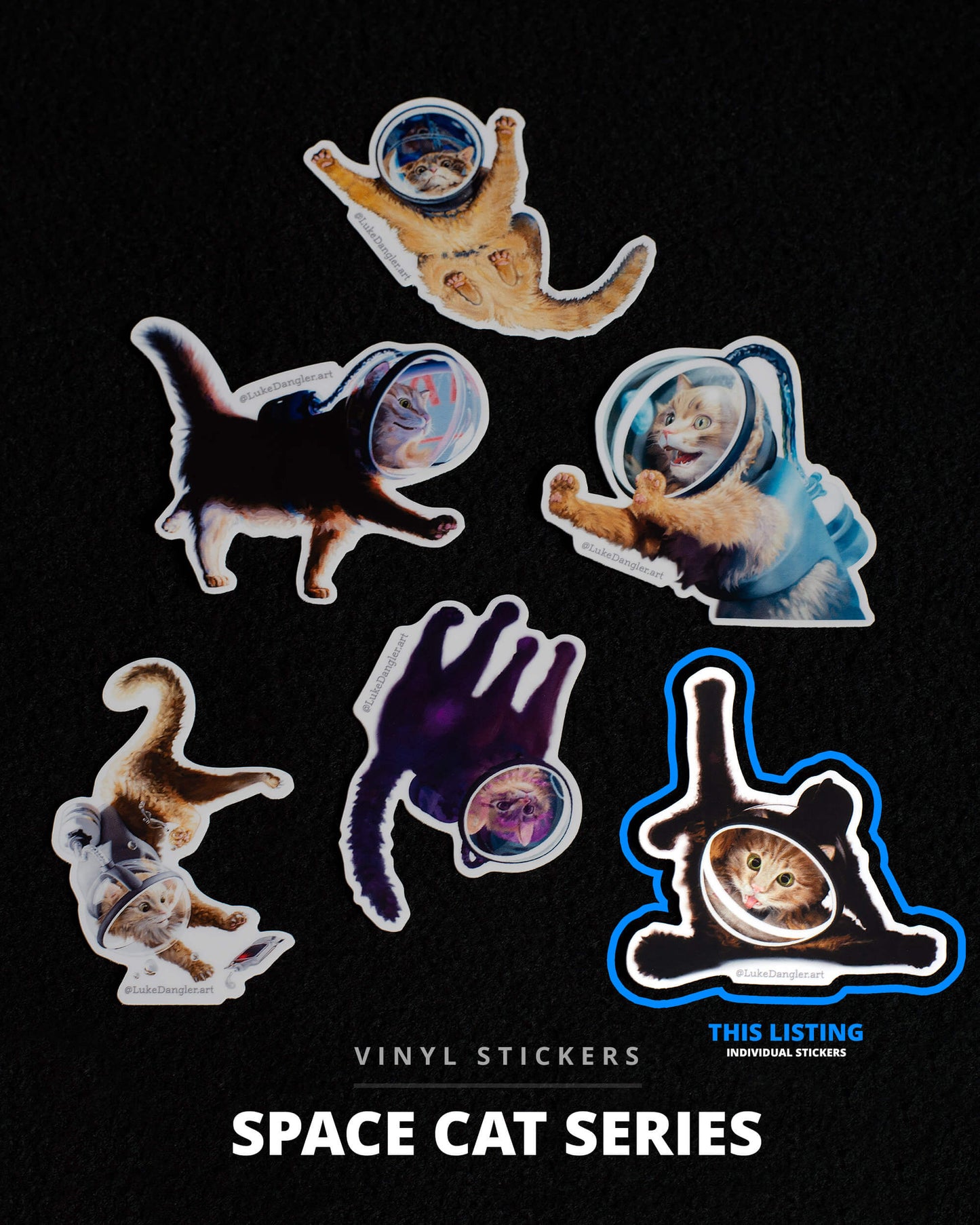 Space Cat Sticker – Destination