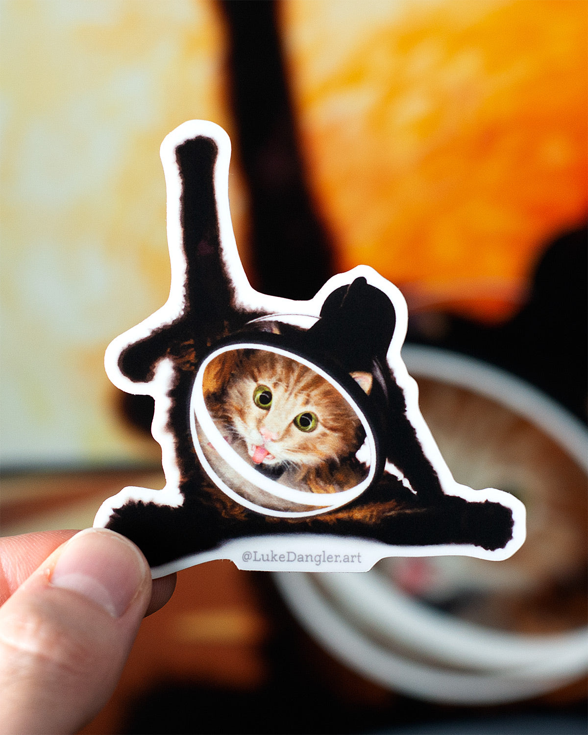 Space Cat Sticker – Destination