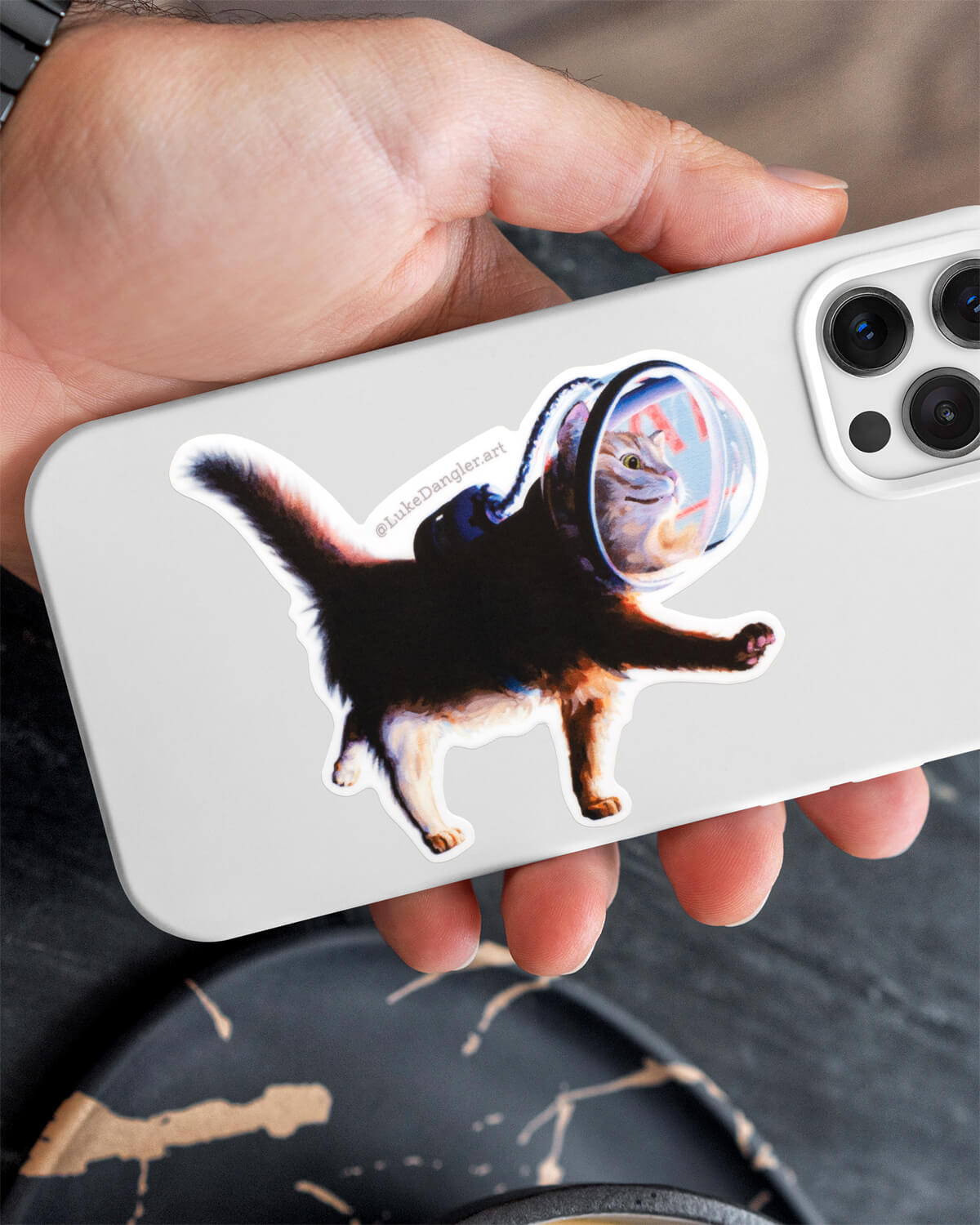 Space Cat Sticker – Mission CTRL