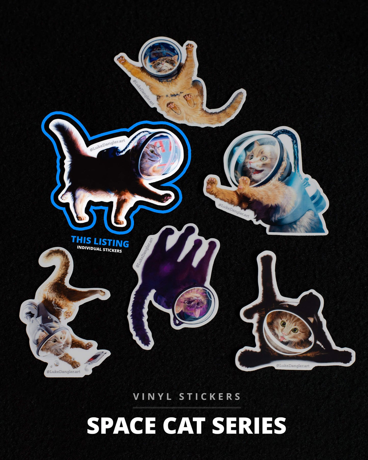 Space Cat Sticker – Mission CTRL