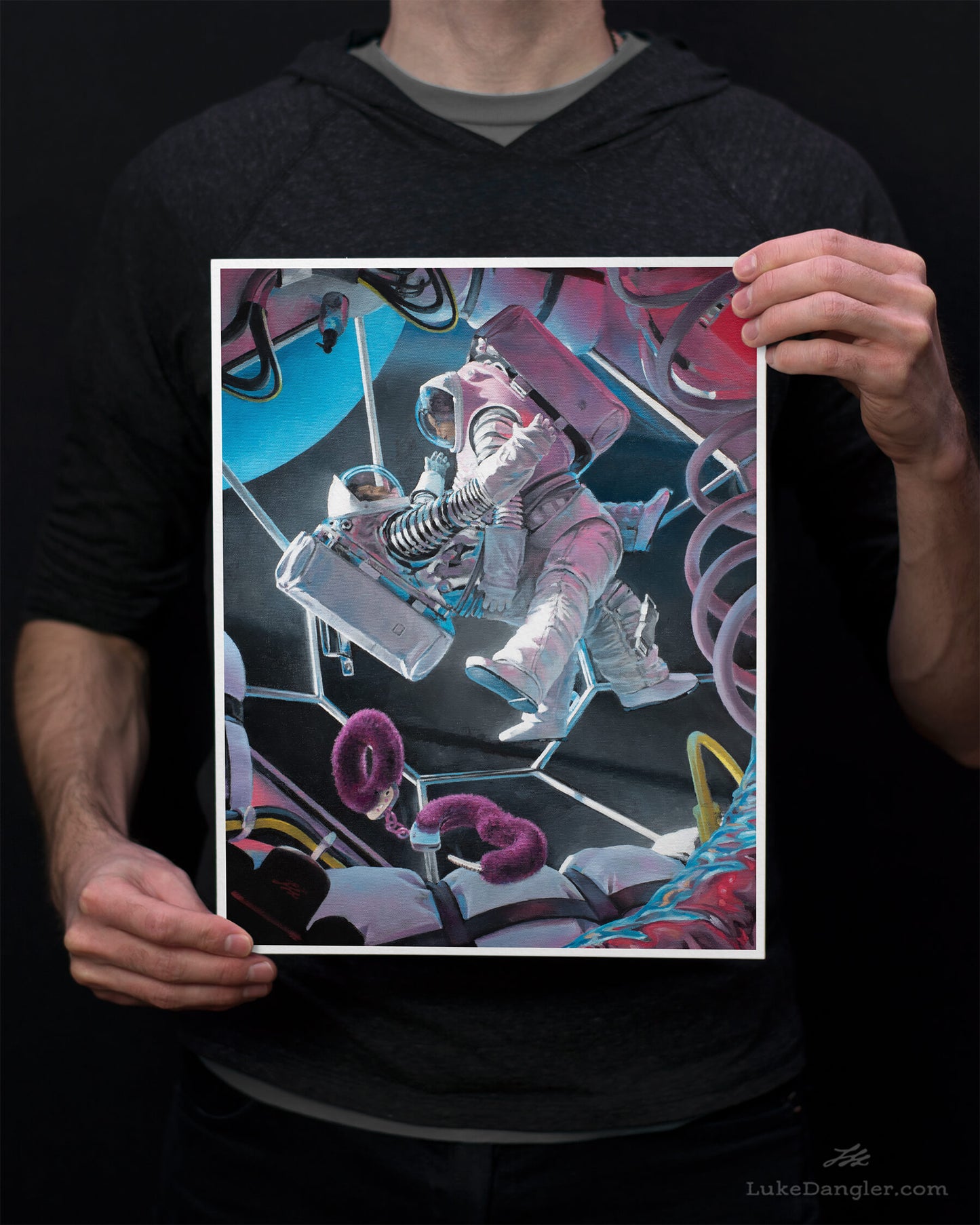 Astronaughty Print