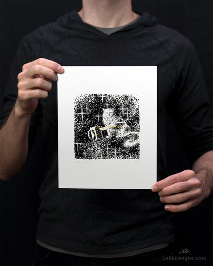 Little Shitpurr Print