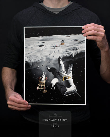 Flat Moon Print