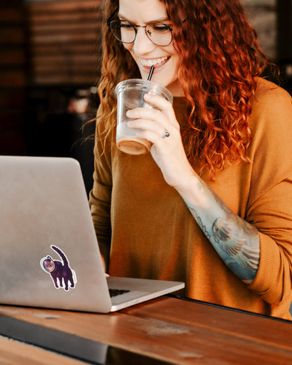 Space Cat Sticker – Voyage